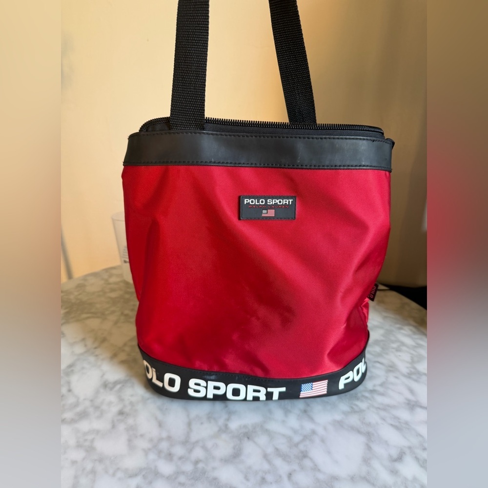Vintage Ralph Lauren Nylon Polo Sport Tote One Strap Streetwear Retro 90’s